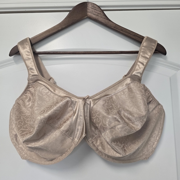 Women's Bali Minimizer Bra Size 40 G Underwire Satin non Padded Full DF3562 - Picture 6 of 6